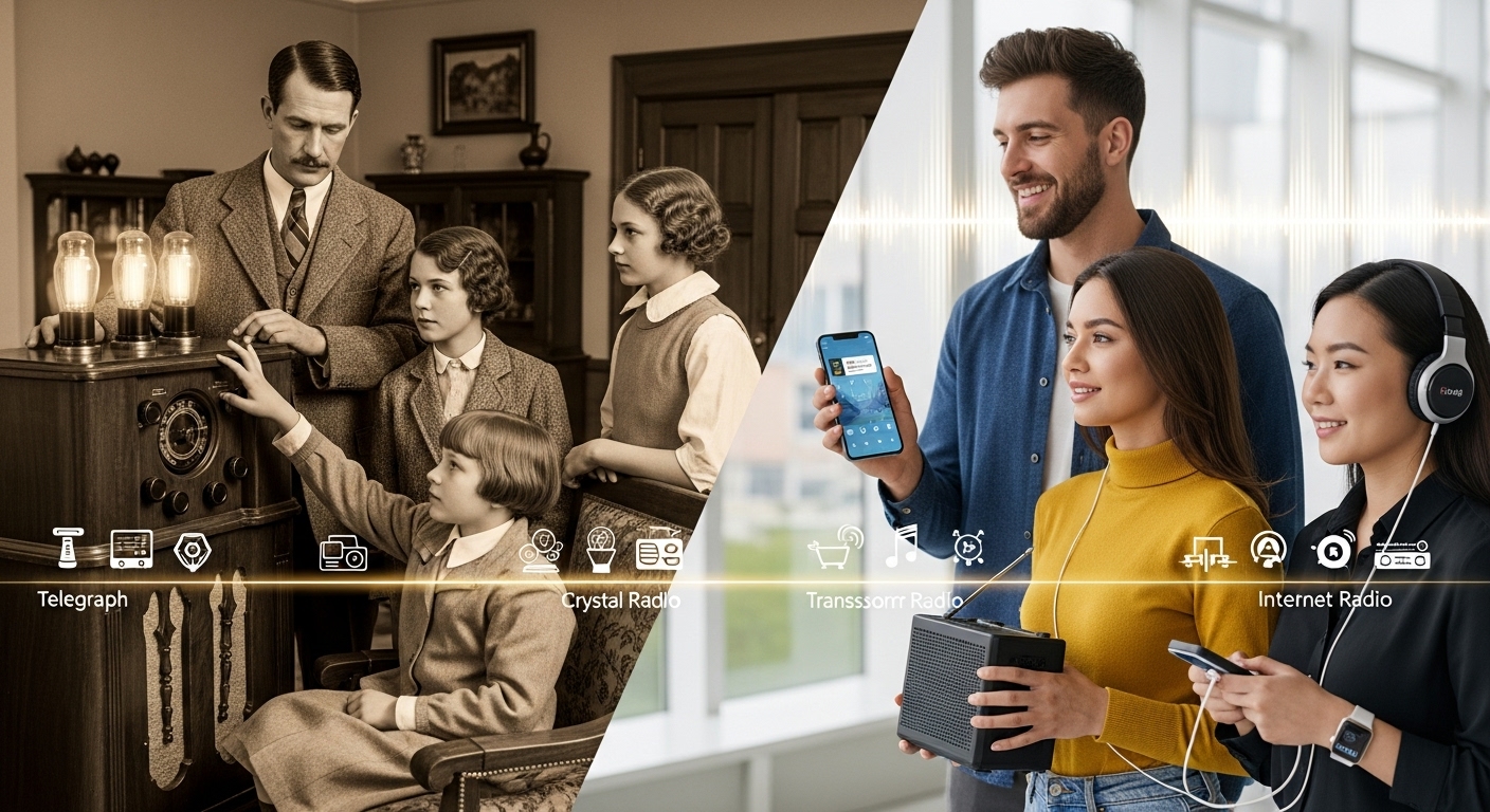 evolução tecnológica da rádio